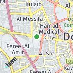 Map for location: Al Sadd, Qatar