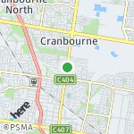 Map for location: Cranbourne East, Australia