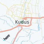 Map for location: Kudus, Indonesia