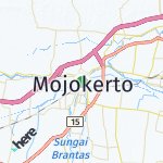 Map for location: Mojokerto, Indonesia