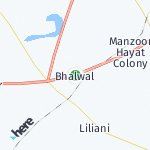 Map for location: Bhalwal, Pakistan