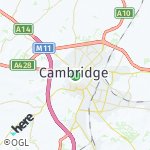 Map for location: Cambridge, United Kingdom