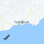 Map for location: Tadjourah, Djibouti