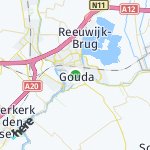 Map for location: Gouda, Netherlands