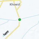 Map for location: Khost, Afghanistan