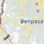 Map for location: Denpasar Barat, Indonesia