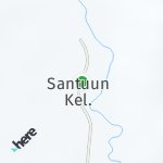 Map for location: Santu'un, Indonesia