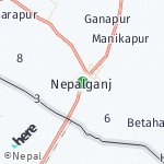 Map for location: Nepalganj, Nepal