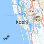 Map for location: Kochi, India