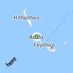 Map for location: Addu, Maldives