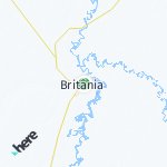 Map for location: Britânia, Brazil