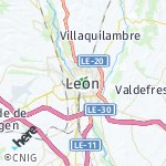 Map for location: León, Spain