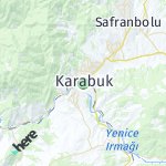 Map for location: Karabuk, Turkey