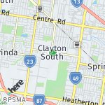 Map for location: Clayton South, Australia