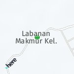 Map for location: Labanan Makmur, Indonesia