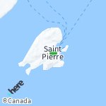 Map for location: Saint Pierre, Saint Pierre And Miquelon
