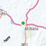 Map for location: Atibaia, Brazil