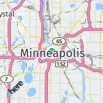 Map for location: Minneapolis, United States