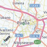 Map for location: Padua, Italy