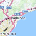 Map for location: Badalona, Spain