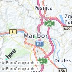 Map for location: Maribor, Slovenia