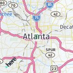 Map for location: Atlanta, United States