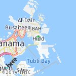 Map for location: Hidd, Bahrain