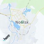 Map for location: Norilsk, Russia
