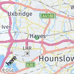 Map for location: Hayes, United Kingdom