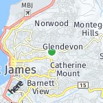 Map for location: Rosemount, Jamaica