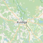 Map for location: Kuldīga, Latvia