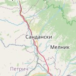 Map for location: Sandanski, Bulgaria