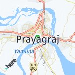 Map for location: Prayagraj, India