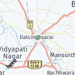 Map for location: Dalsinghsarai, India