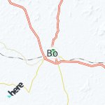 Map for location: Bo, Sierra Leone