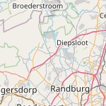 Map for location: Centurion, South Africa