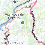 Map for location: Vila Nova de Cerveira, Portugal