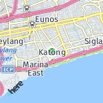Map for location: Katong, Singapore