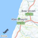 Map for location: Aberystwyth, United Kingdom