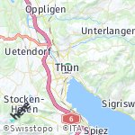 Map for location: Thun, Switzerland