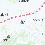 Map for location: Sârbi, Romania
