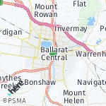 Map for location: Ballarat, Australia