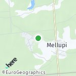 Map for location: Mellupi, Latvia