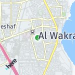 Map for location: Al Wakra, Qatar
