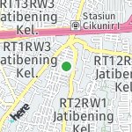 Map for location: Jatibening, Indonesia