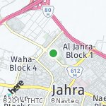 Map for location: Al Jahra-Block 3, Kuwait