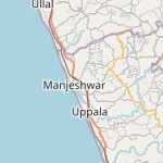 Map for location: Kasargod, India