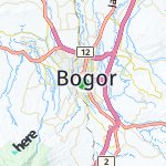 Map for location: Bogor, Indonesia