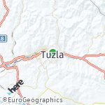 Map for location: Tuzla, Bosnia And Herzegovina