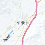 Map for location: Nigde, Turkey